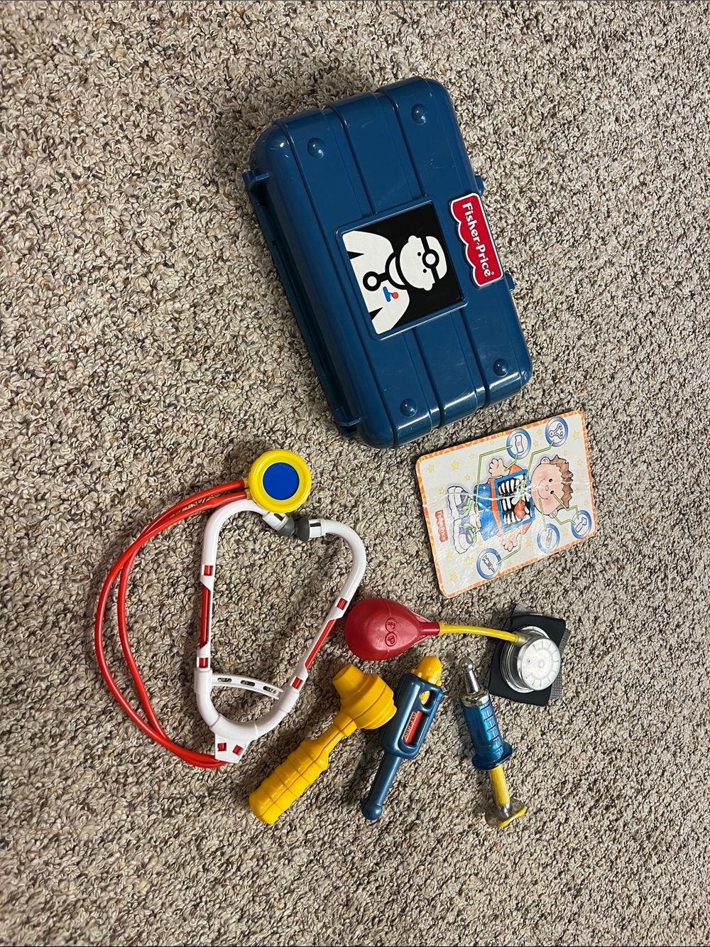 Fisher-Price Vintage Blur Medical Play Case